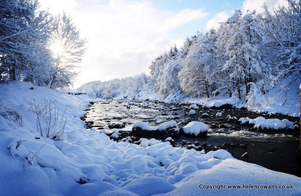 Wooler Water in snow